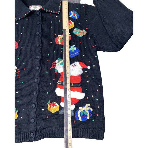 Heirloom Collectibles Vintage Christmas Santa Sweater Size 14/16 - Picture 11 of 16